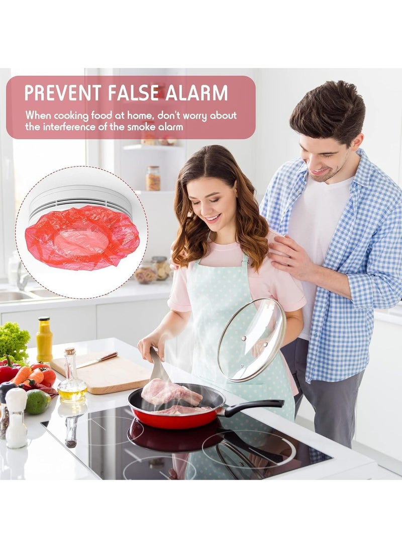 CMGTYYD Smoke Detector Cover, Fires Alarm Dust Cover, 100 Pcs Innovative Design Easy Replace Multi-Compatible Practical Tools, Suitable For Various Smoke Detector Specifications - Image 2