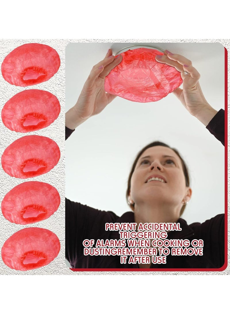 CMGTYYD Smoke Detector Cover, Fires Alarm Dust Cover, 100 Pcs Innovative Design Easy Replace Multi-Compatible Practical Tools, Suitable For Various Smoke Detector Specifications - Image 5