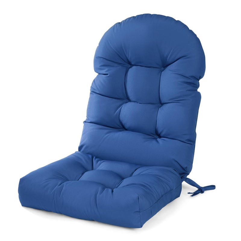 mudilun Adirondack Chair Cushion with Tie Outdoor Adirondack Chair Cushions Thick Tufted High Back Rocking Chair Cushions for Indoor Patio Furniture Chair Pads - Image 1