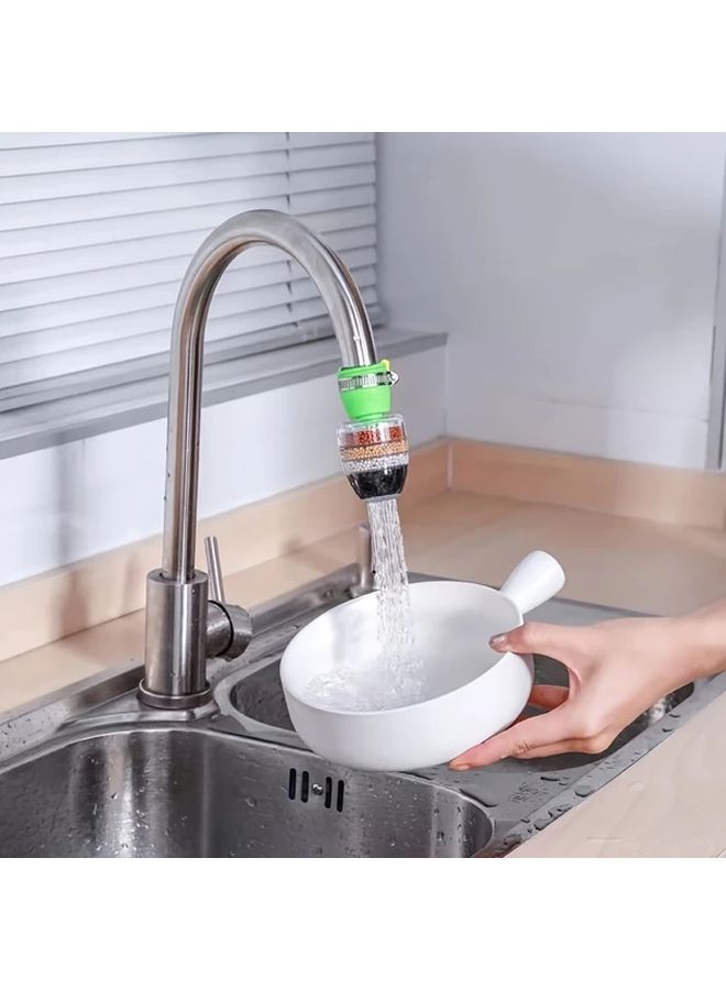 3Pcs Faucet Mount Filter Purifier Kitchen Activated Carbon Removal Chlorine Fluoride Heavy Metal Hard Water Suitable For Home Kitchen Bathroom Three Colors - Image 4