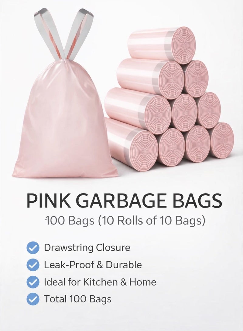 100 قطعة (10 لفات) 45x45 سم؛ أكياس قمامة صغيرة سميكة وقوية للغاية. - Image 1
