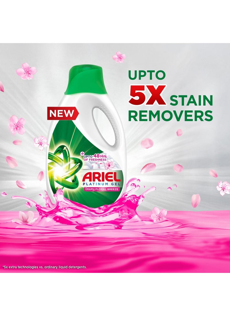 Ariel Laundry Detergent Floral Breeze Power Gel 4 x 1L - Image 4