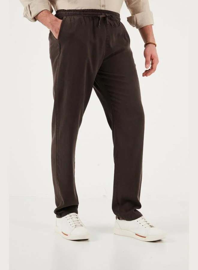 Buratti  Buratti Regular Fit Normal Waist Straight Leg Trousers Men's PANTS 6689255 for Men | Best Price UAE