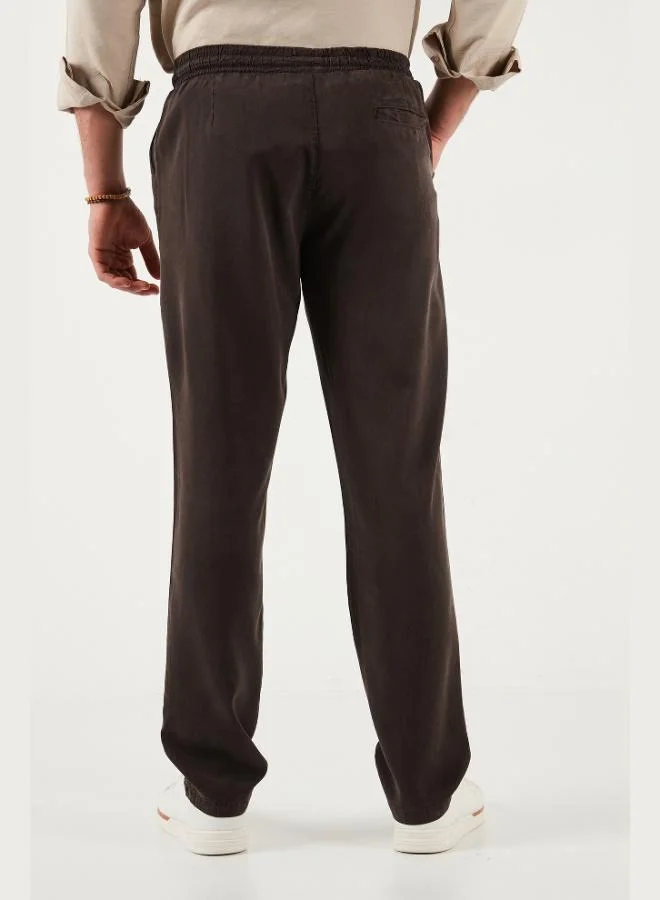 Buratti  Buratti Regular Fit Normal Waist Straight Leg Trousers Men's PANTS 6689255 for Men | Best Price UAE