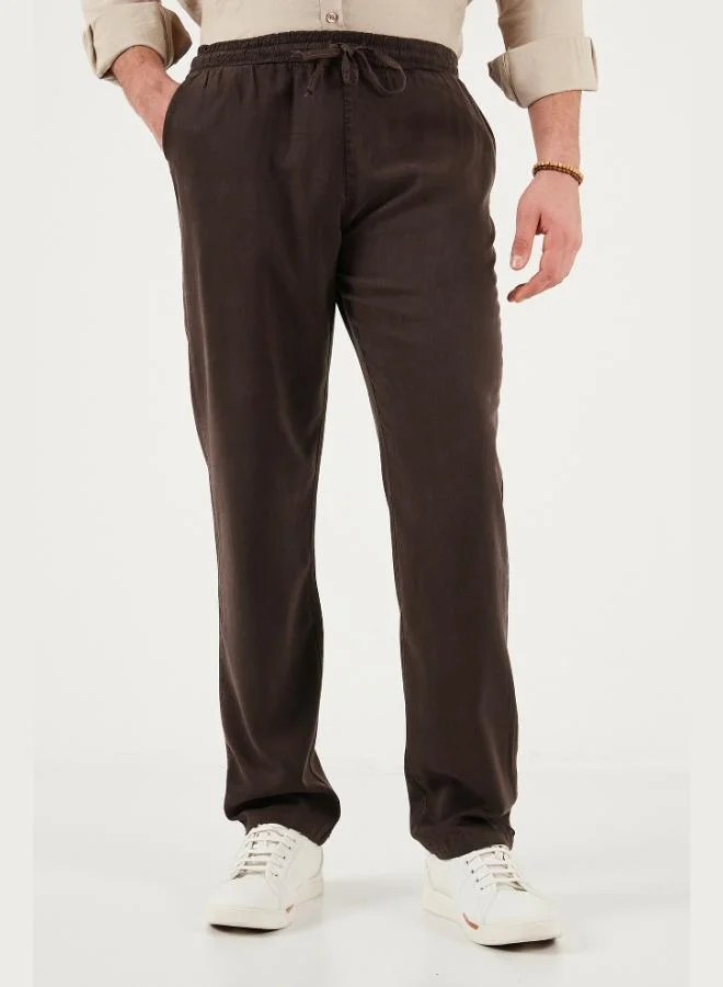 Buratti  Buratti Regular Fit Normal Waist Straight Leg Trousers Men's PANTS 6689255 for Men | Best Price UAE