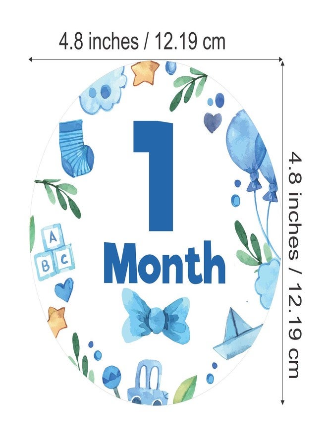 SVM CRAFT® Baby Monthly Milestone Baby Boy Stickers-Birth to 12 Months and 12 Bonus Achievement Stickers (Set of 24)… - Image 2