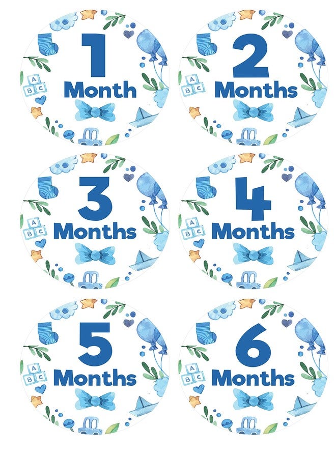 SVM CRAFT® Baby Monthly Milestone Baby Boy Stickers-Birth to 12 Months and 12 Bonus Achievement Stickers (Set of 24)… - Image 3