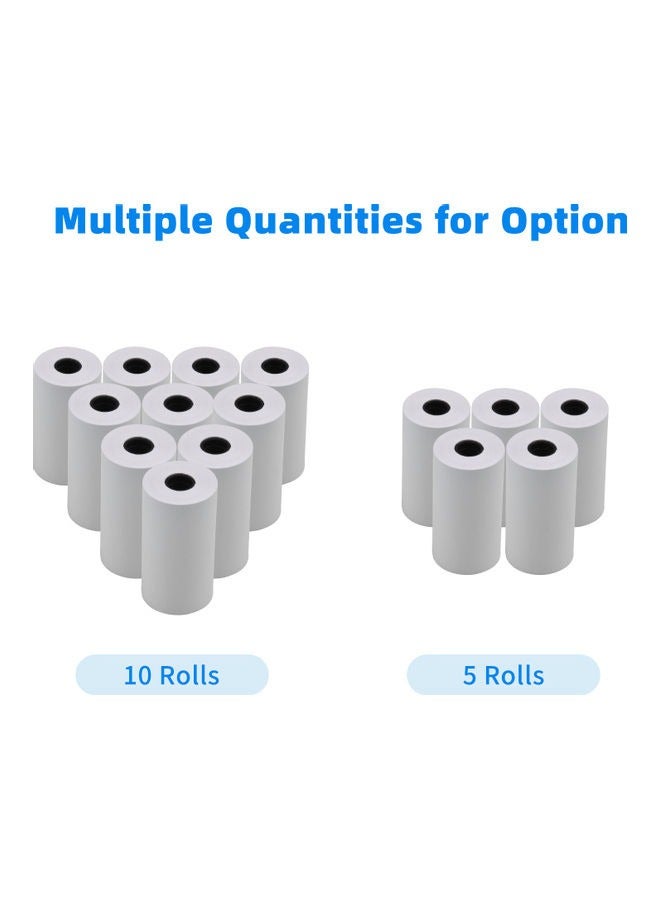 10 لفة الحرارية ورقة استلام لفة ، 57 × 30mm طباعة الفواتير ، وتلقي نقاط البيع / سجل النقدية ، آلة بطاقة الائتمان - Image 5