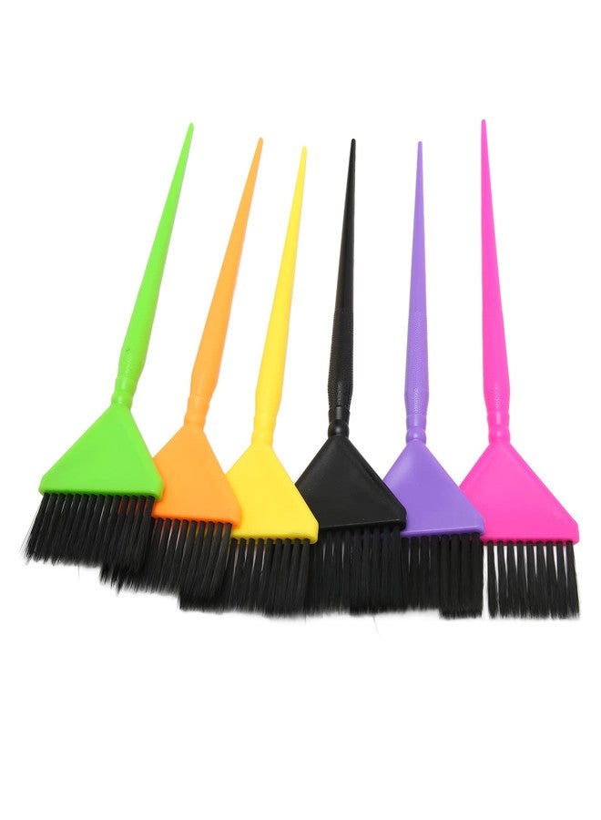 yuyte Hairdressing Dye Brush, Hair Color Brush, Hair Coloring Brush, Hair Color Brush, 6 Piece Long Tail Hair Dye Brush Set for Hair Hairdressing Salon - Image 1