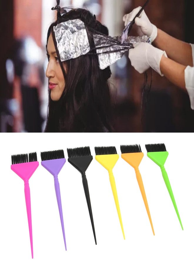 yuyte Hairdressing Dye Brush, Hair Color Brush, Hair Coloring Brush, Hair Color Brush, 6 Piece Long Tail Hair Dye Brush Set for Hair Hairdressing Salon - Image 4