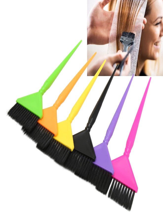 yuyte Hairdressing Dye Brush, Hair Color Brush, Hair Coloring Brush, Hair Color Brush, 6 Piece Long Tail Hair Dye Brush Set for Hair Hairdressing Salon - Image 5