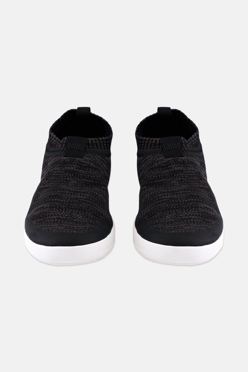 FitFlop Women Uberknit Slip On Sneakers, Grey/Black  - Image 4