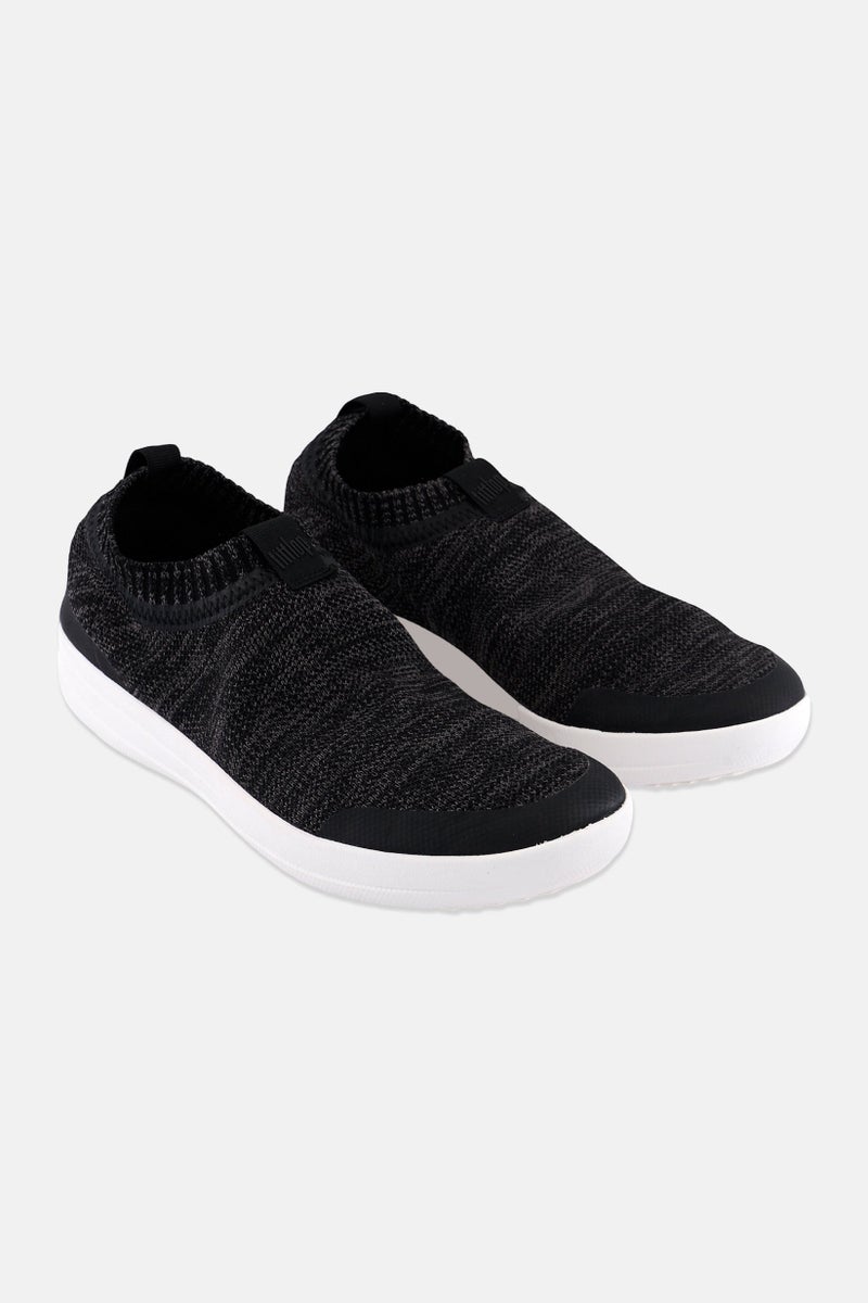 FitFlop Women Uberknit Slip On Sneakers, Grey/Black  - Image 1