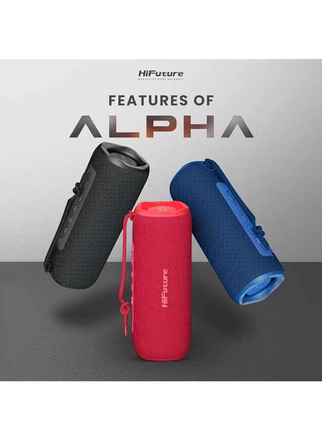 erorex Alpha Beatmaker Portable Wireless Speaker Ipx7 Waterproof 12 Hours Playtime Built In 2 In 1 Amplifier Pair To Play Enhanced Bass 10W Type C Fast Charge Hbb6 Blue - Image 5