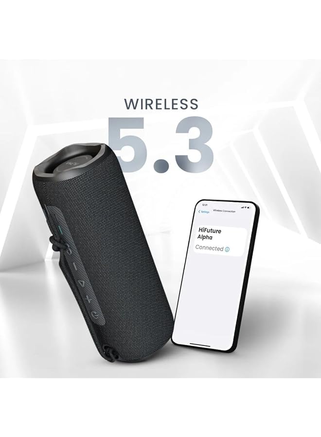 erorex Alpha Beatmaker Portable Wireless Speaker Ipx7 Waterproof 12 Hours Playtime Built In 2 In 1 Amplifier Pair To Play Enhanced Bass 10W Type C Fast Charge Hbb6 Blue - Image 4