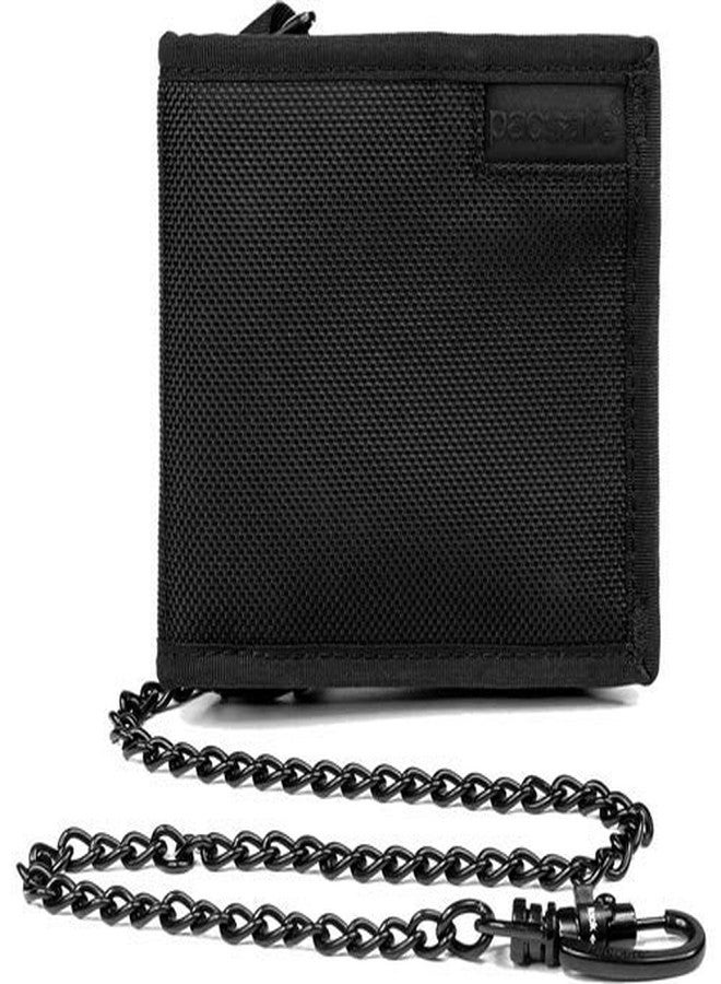 Pacsafe Rfidsafe Z100 Rfid Blocking Bi-fold Black Travel Wallet, Black - Image 4