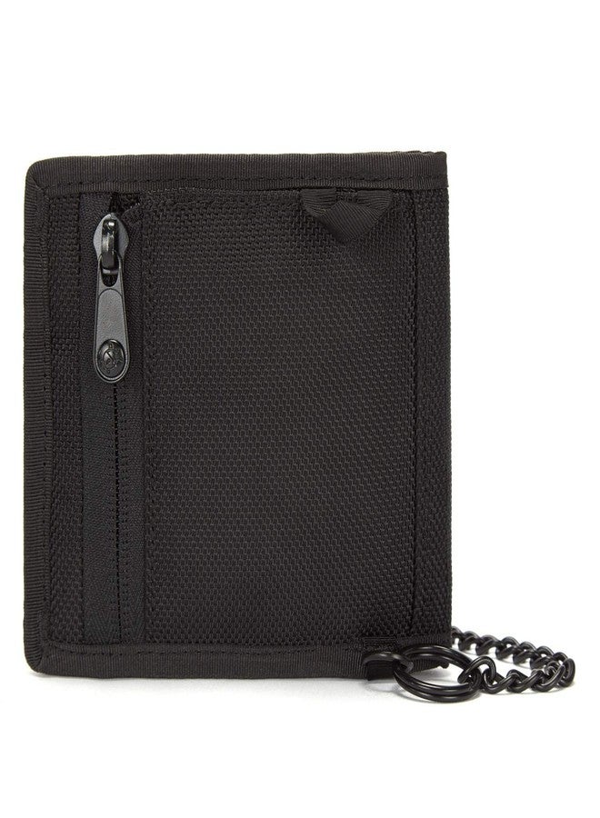 Pacsafe Rfidsafe Z100 Rfid Blocking Bi-fold Black Travel Wallet, Black - Image 2
