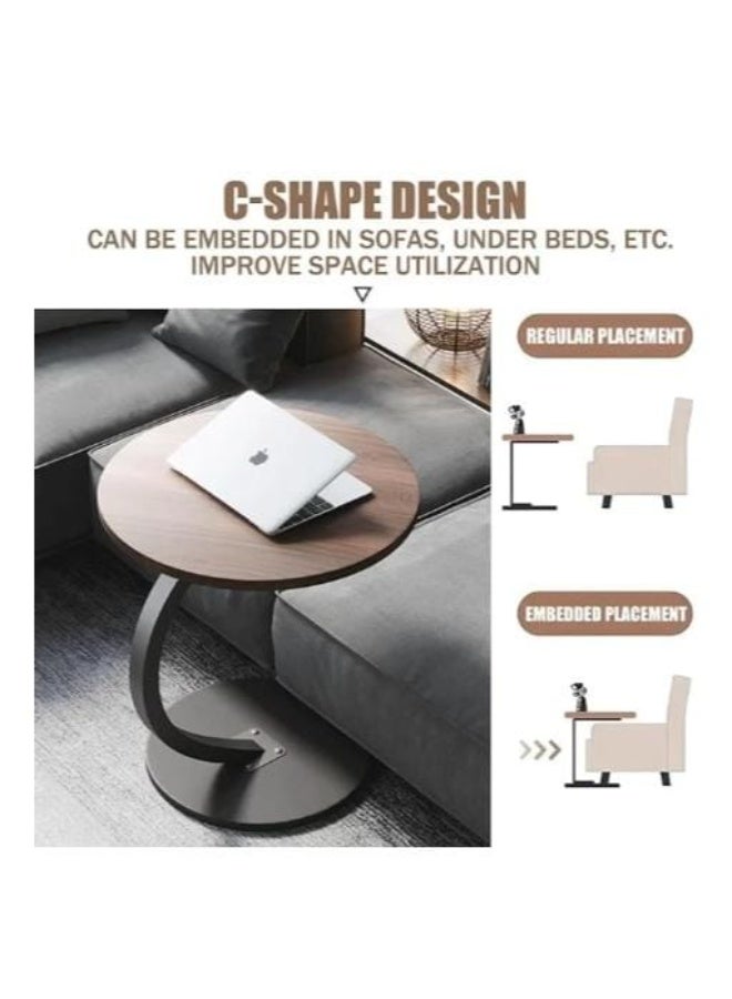 Small round side table for living room, bedroom, office, balcony; water and rust resistant. - Image 5