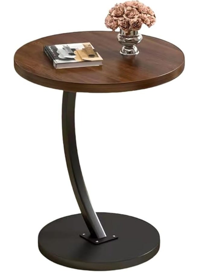 Small round side table for living room, bedroom, office, balcony; water and rust resistant. - Image 1