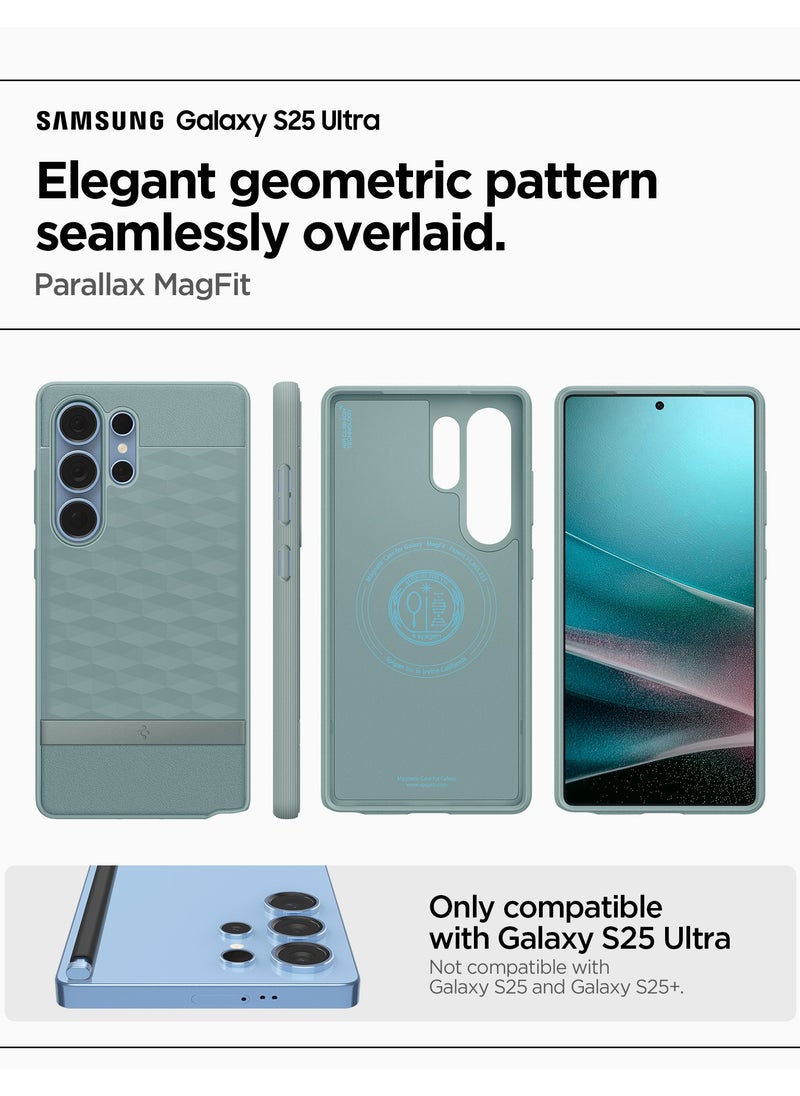 Spigen Parallax MagFit for Samsung Galaxy S25 ULTRA MagSafe Case Cover Mil Grade (2025) - Sage Green  - Image 2
