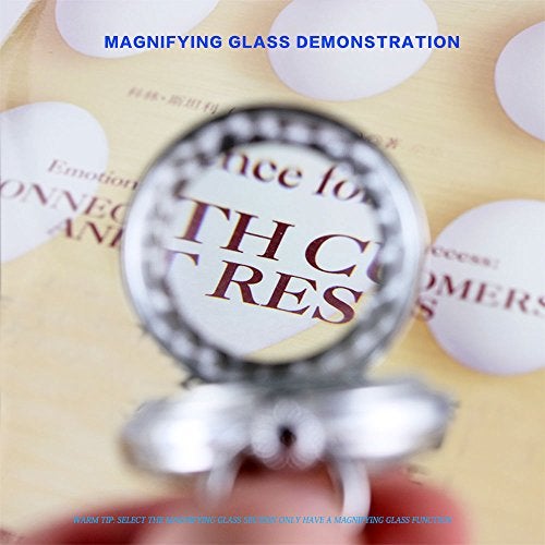 OGLE Waterproof Magnifier Skeleton Chain Silver Luminous Fob Self Winding Automatic Mechanical Pocket Watch (Bronze Luminous) - Image 2