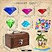 YUJUN Diving Gem Pirate Toys Colorful Pool Acrylic Diamonds Pirate Treasure Chest Gold Coins with Underwater Swimming Throw Pirate Toy for Kids Birthday Summer Swimming Pool Party Favor - Image 4
