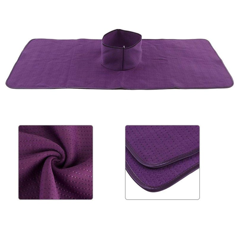 woobles Massage Bed Sheets, Salon Massage SPA Couch Soft Cotton Bed Cover Protector with Face Breath Hole Reusable Spa Steam Massage Towel Washable Beauty Salon Bed Sheet for Skin Care, 35 x 90cm(Purple) - Image 4
