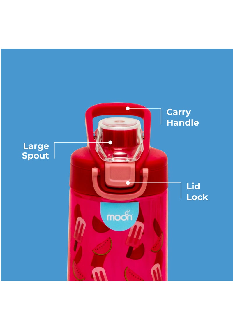 Moon Happy Sip Kids Water Bottle 3Y+ - Red - Image 3