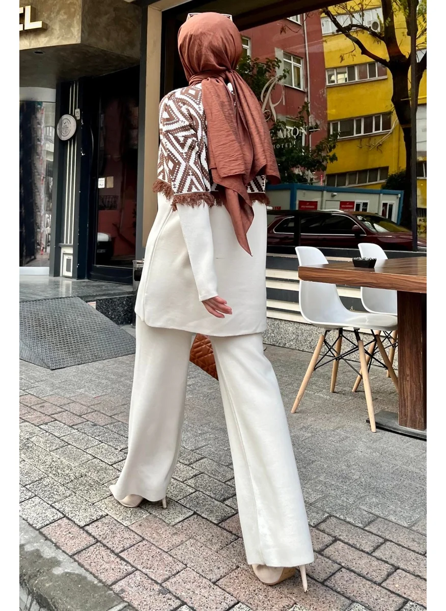 Tofisa 21808-BEIGE Knitwear Tunic Trousers