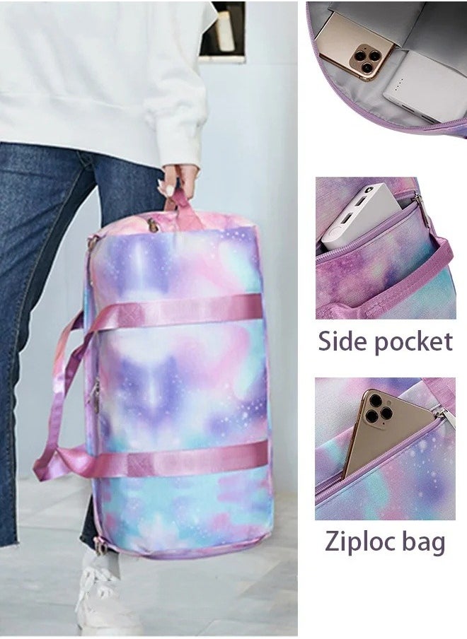 MIXDE New Trend Travel Duffel Bag Sports Gym Tote Bag Shoulder Crossbody Overnight Bag for Women Men Weekender Labor Delivery Bag  - Image 2