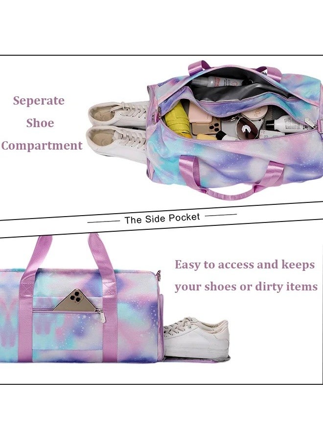 MIXDE New Trend Travel Duffel Bag Sports Gym Tote Bag Shoulder Crossbody Overnight Bag for Women Men Weekender Labor Delivery Bag  - Image 5