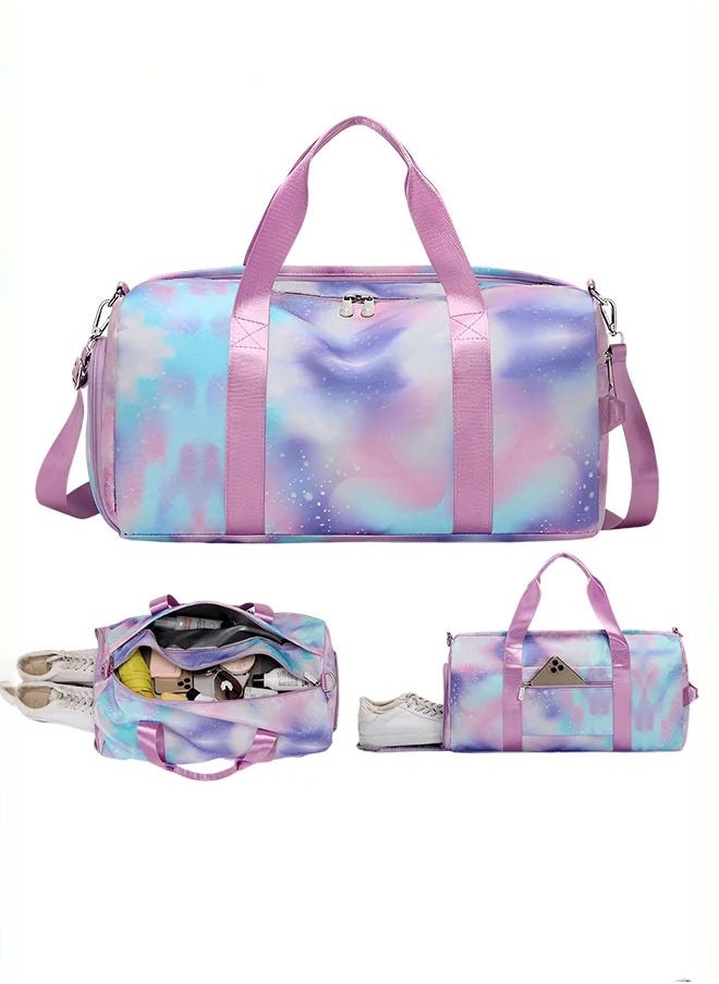 MIXDE New Trend Travel Duffel Bag Sports Gym Tote Bag Shoulder Crossbody Overnight Bag for Women Men Weekender Labor Delivery Bag  - Image 1