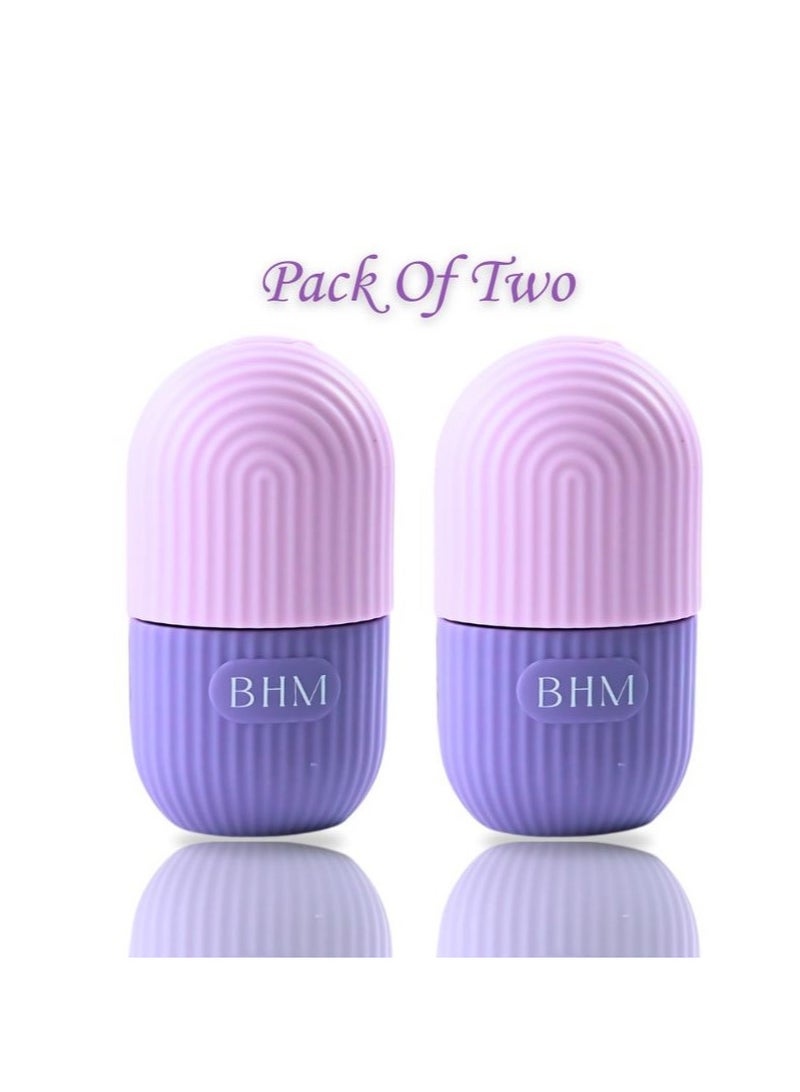 BHM Ice Face Roller, Ice Roller for face, Neck & Eyes, Pack of 2, Skin Care, natural De-puff Eye Bags, Reusable Silicone Ice Mold, Face Lift - Image 5