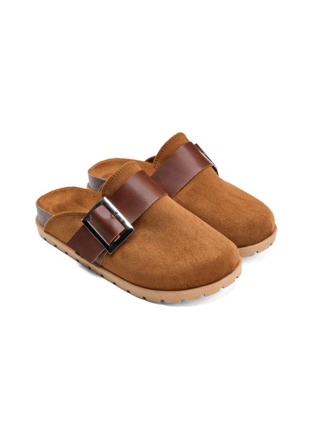 Comfortable women's clogs with a stylish buckle - equipped with a non-slip sole - Image 1