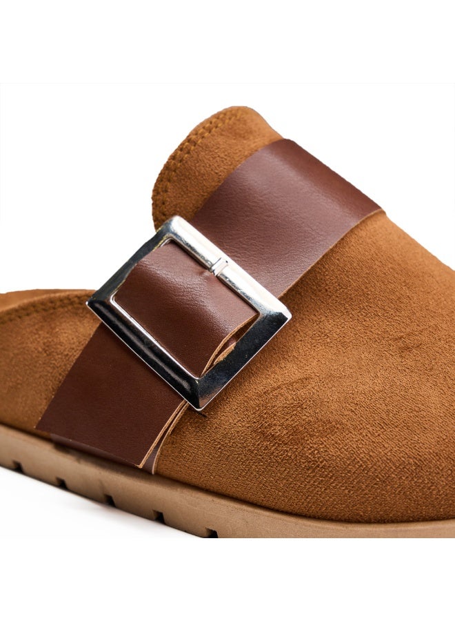 Comfortable women's clogs with a stylish buckle - equipped with a non-slip sole - Image 3