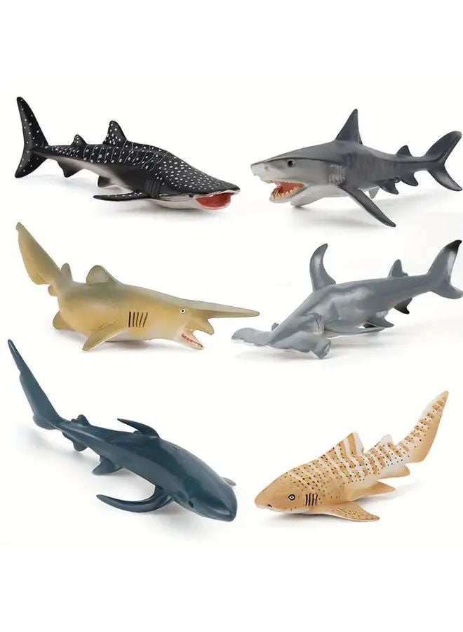 Lifelike Little Tiger Shark Model Educational Marine Life PVC Figure - Image 5
