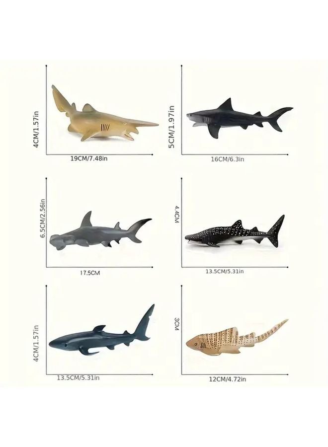 Lifelike Little Tiger Shark Model Educational Marine Life PVC Figure - Image 3