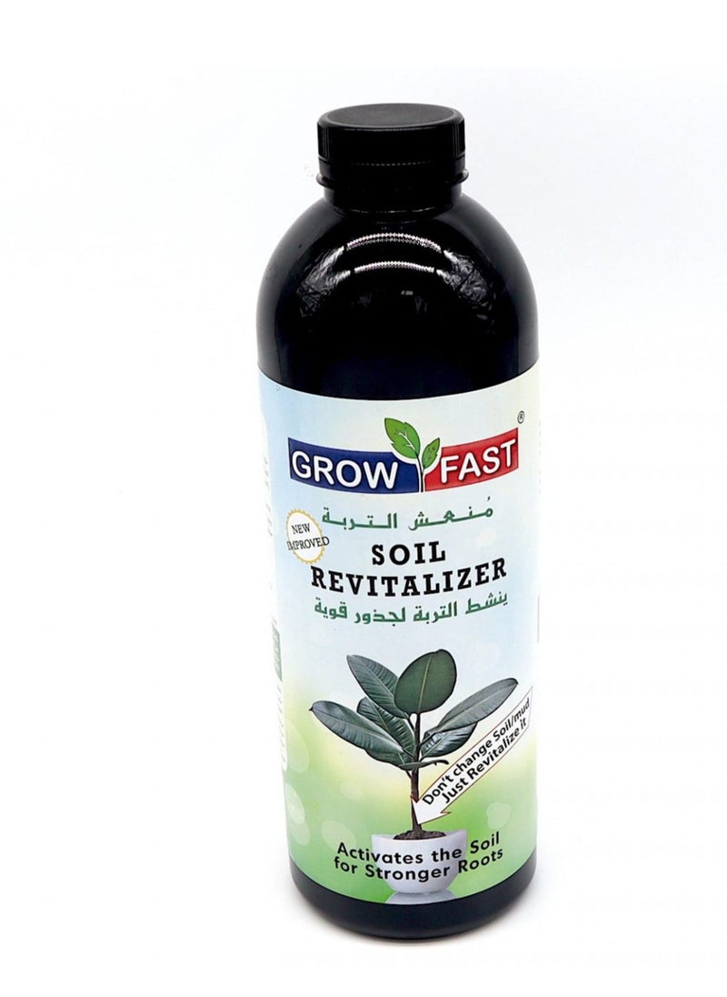 GROW FAST - Grow Fast Soil Revitalizer For Indoor And Outdoor Plants 1ltr is a Premium Soil Treatment Designed to Enhance Soil Health and Boost Plant Growth for Both Indoor and Outdoor Gardening. - Image 1