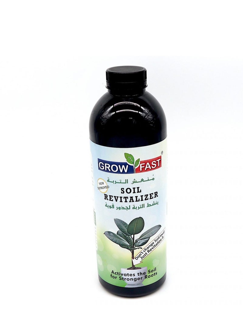 GROW FAST - Grow Fast Soil Revitalizer For Indoor And Outdoor Plants 1ltr is a Premium Soil Treatment Designed to Enhance Soil Health and Boost Plant Growth for Both Indoor and Outdoor Gardening. - Image 1