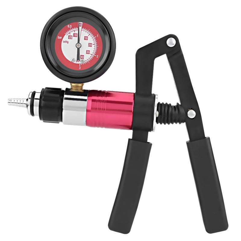 Handheld Vacuum Pump: 1 Set Aluminum Anodized Corrosion-Resistant Kit - Portable Dual-Pressure Mode Brake Bleeder Kit for Diy Auto Repair, Automotive Vacuum System Testing - Image 4