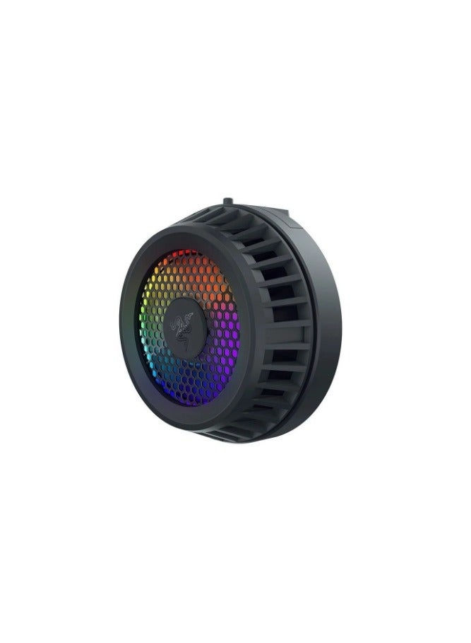 Razer Phone Cooler Chroma (Magsafe) - Smartphone Cooling Fan Chroma Rgb (Compatibility With Magsafe, Advanced Cooling Technology, Twelve Rgb Leds, USb Type-C) Black - Image 3