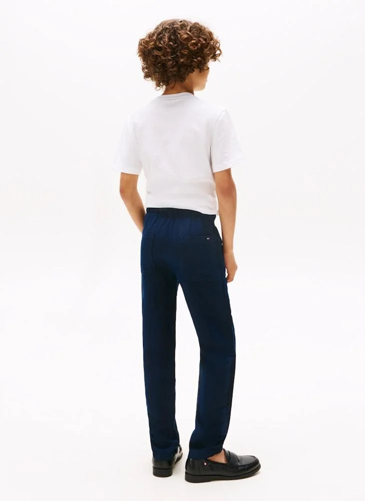 TOMMY HILFIGER Kids Relaxed Linen Viscose Pant