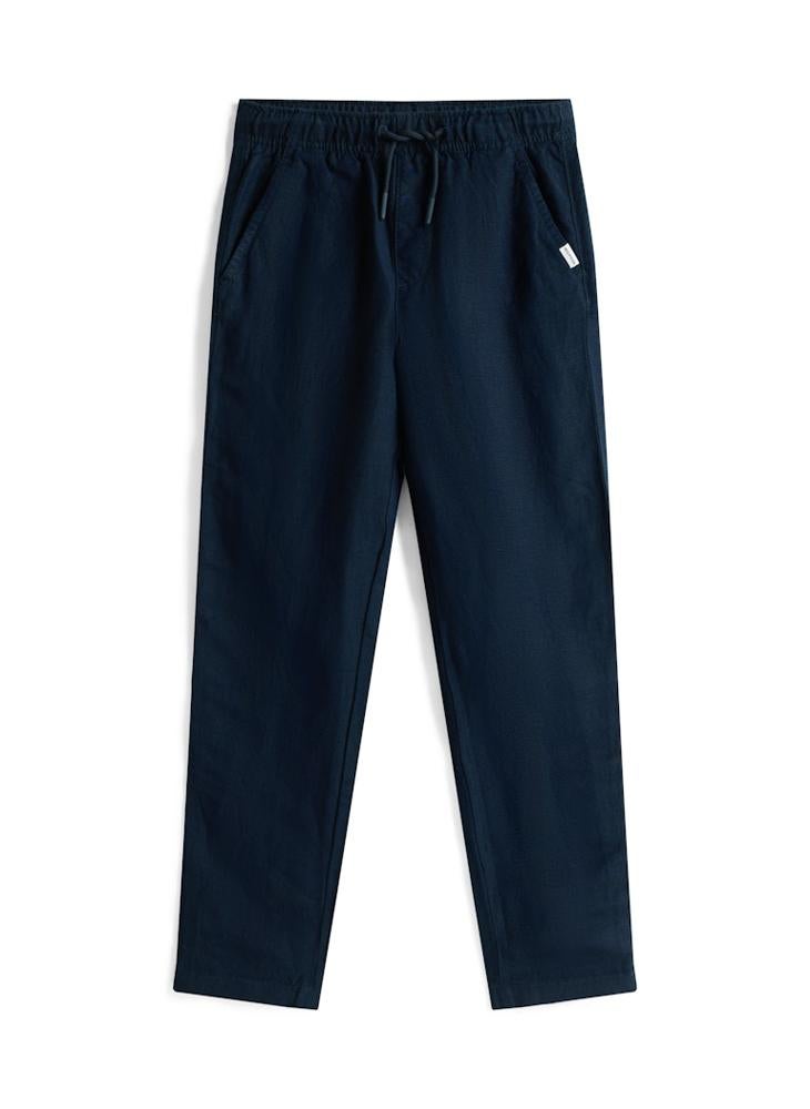 TOMMY HILFIGER Signature Relaxed Linen Blend Trousers - Image 5