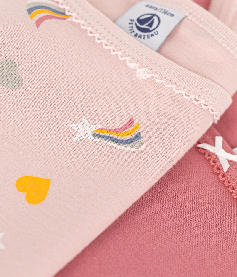 بيتي باتو Children's cotton vests with fine straps - 2-Pack