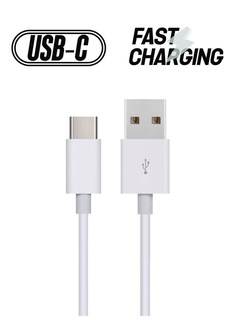 2A Max Phone Fast Charging Cable USB Type-C Cable Android Charger Type-C Data Cord For P40 Mate 30 Redmi White 2M - Image 1