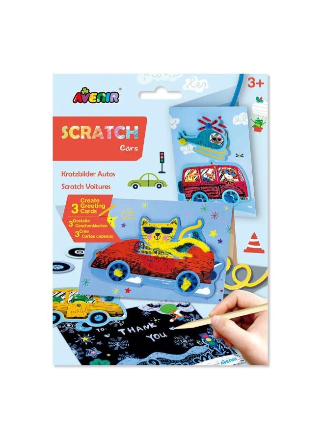Avenir Scratch Greeting Card Cars - Image 1