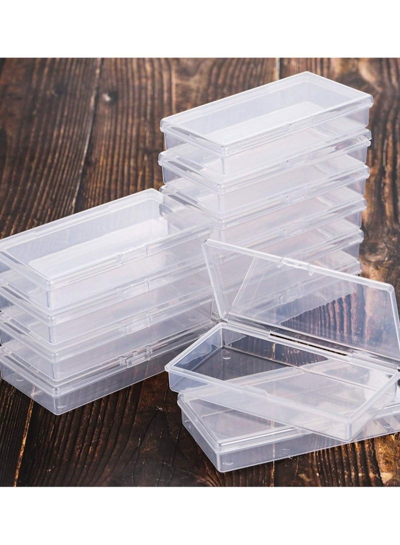 كاست ويف صندوق حاويات تخزين الخرز البلاستيكي الشفاف مكون من 12 صندوق تخزين صغير لجمع العناصر الصغيرة والخرز والمجوهرات وبطاقات العمل وقطع الألعاب اليدوية 12.5 * 6.5 * 2.5 سم - Image 4