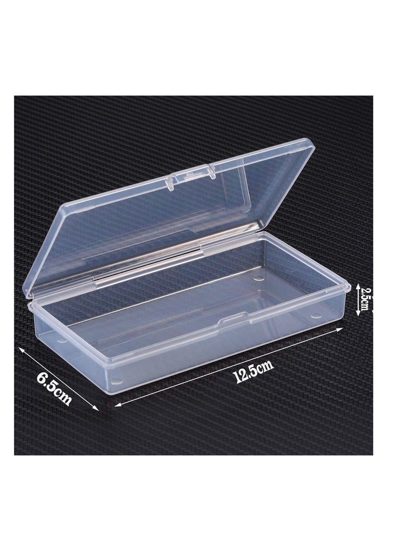 كاست ويف صندوق حاويات تخزين الخرز البلاستيكي الشفاف مكون من 12 صندوق تخزين صغير لجمع العناصر الصغيرة والخرز والمجوهرات وبطاقات العمل وقطع الألعاب اليدوية 12.5 * 6.5 * 2.5 سم - Image 2