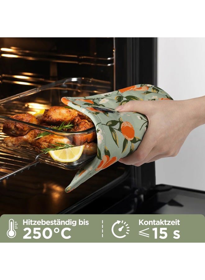 BONTHEE Pot Holders for Kitchen Heat Resistant Hot Pads for Countertops Oven Pot Holders Cotton Potholders for Kitchen Cooking Baking - 2PCS - Image 2