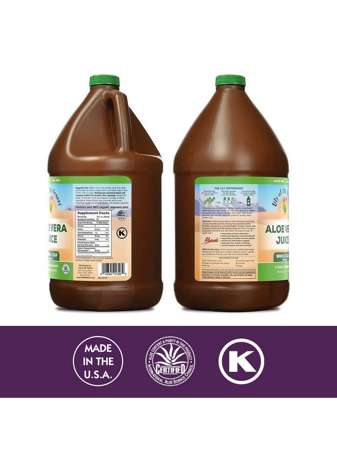 Lily Of the Desert Lily Of The Desert Aloe Vera Juice - Whole Leaf Filtered Aloe Vera Drink, Non-GMO Aloe Juice with Natural Digestive Enzymes for Gut Health, Stomach Relief, Wellness, Glowing Skin, 64 Fl Oz  - Image 2